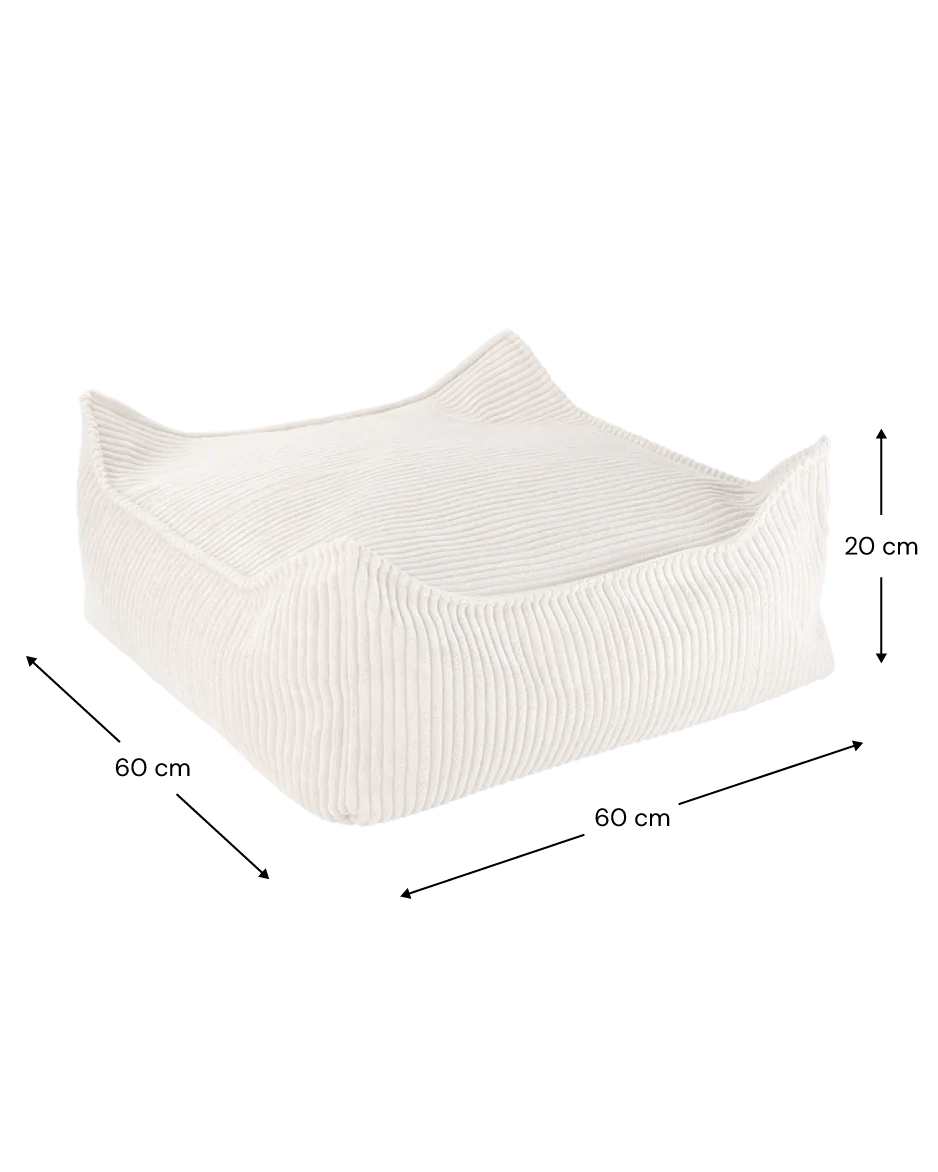 Square Ottoman, Marshmallow