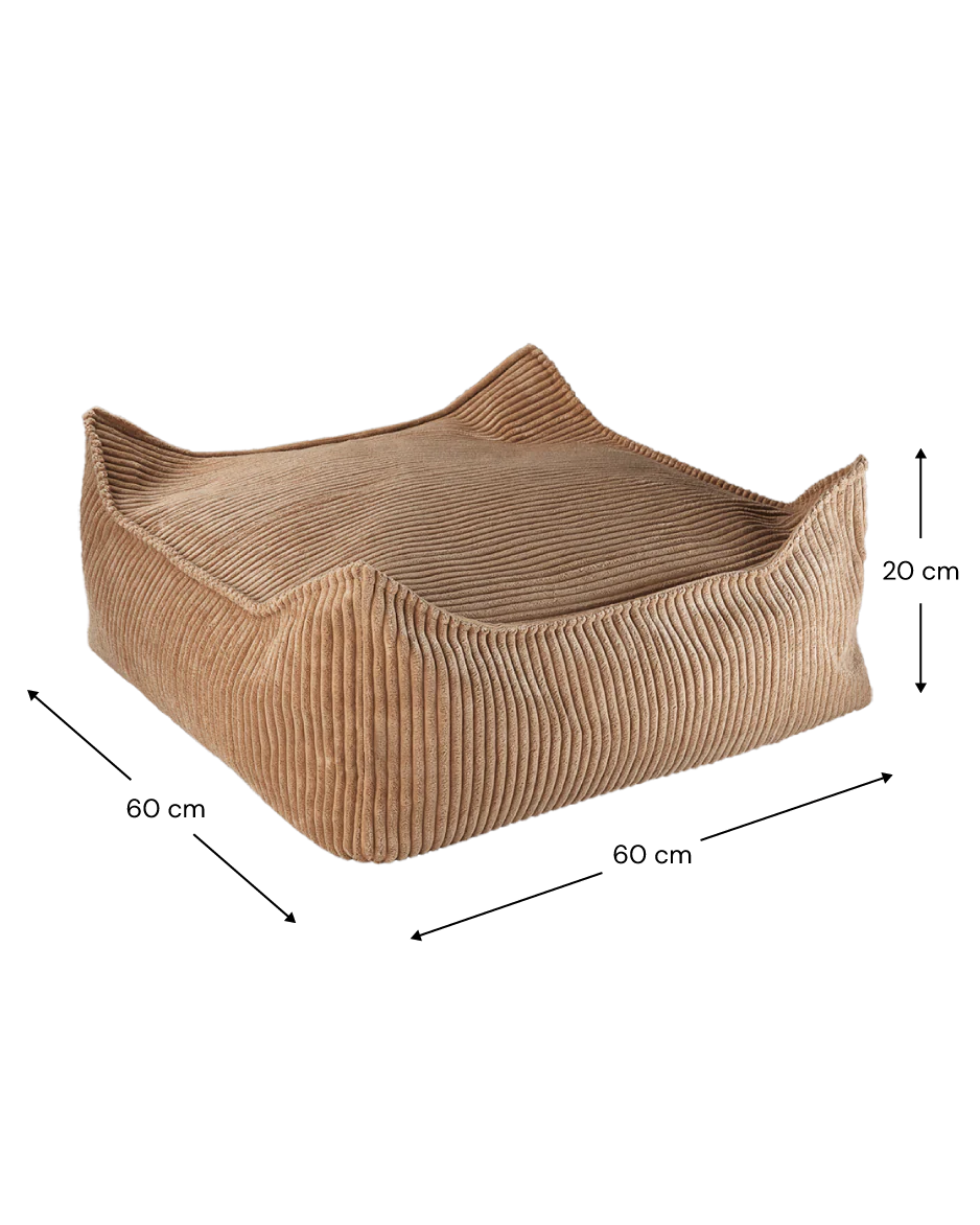 Square Ottoman, Toffee