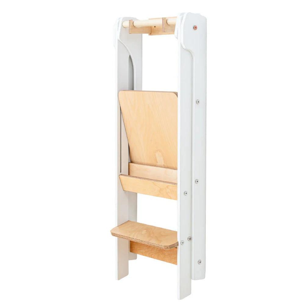Folding Kitchen Tower, White