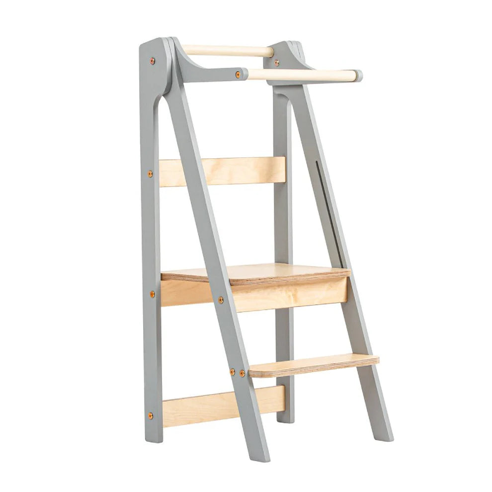 Folding Kitchen Tower, Grey