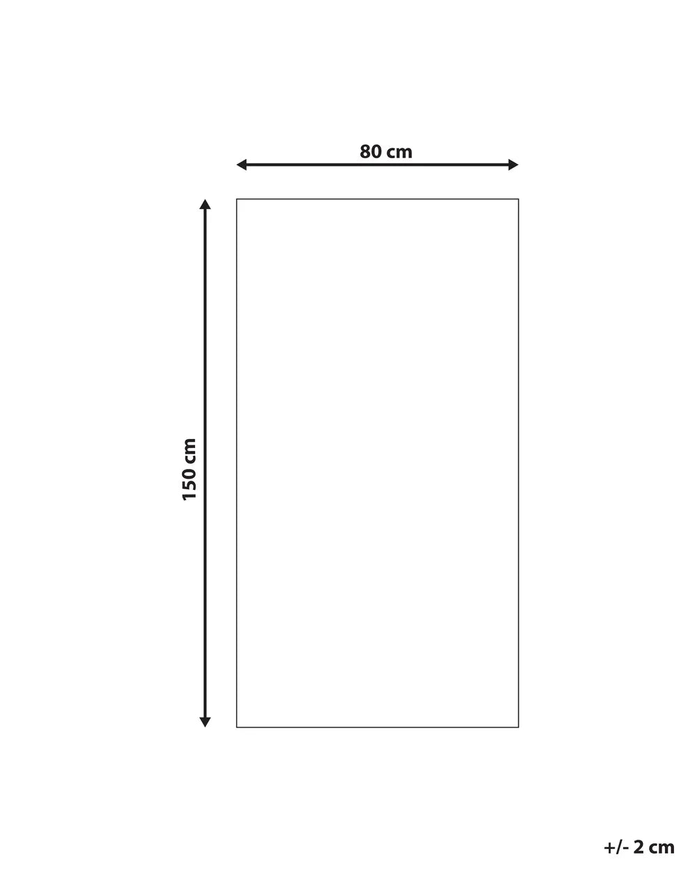 Barnmatta BALABANG Blå 80 x 150 cm Bomull
