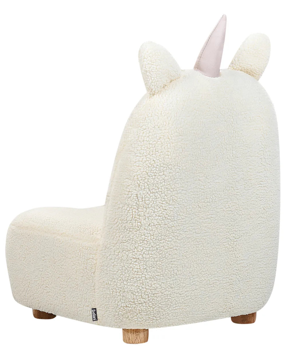 Barnfåtölj Enhörning LULEA Bouclé, Off-White