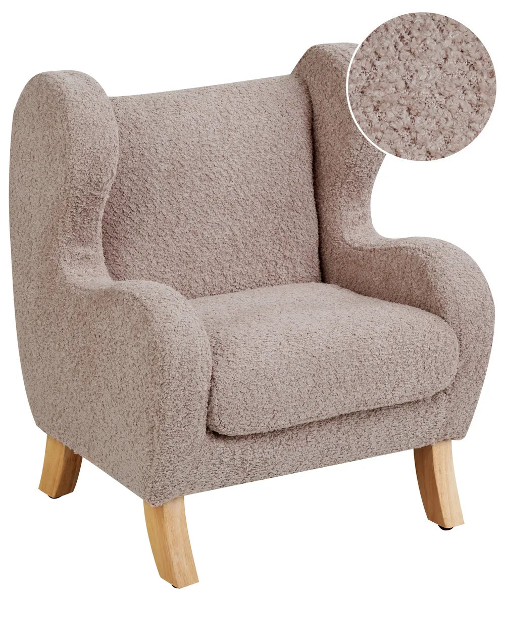 Barnfåtölj FARUM Bouclé, Taupe