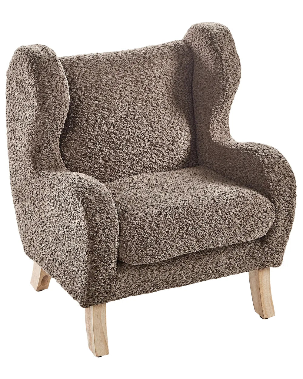 Barnfåtölj FARUM Bouclé, Brun