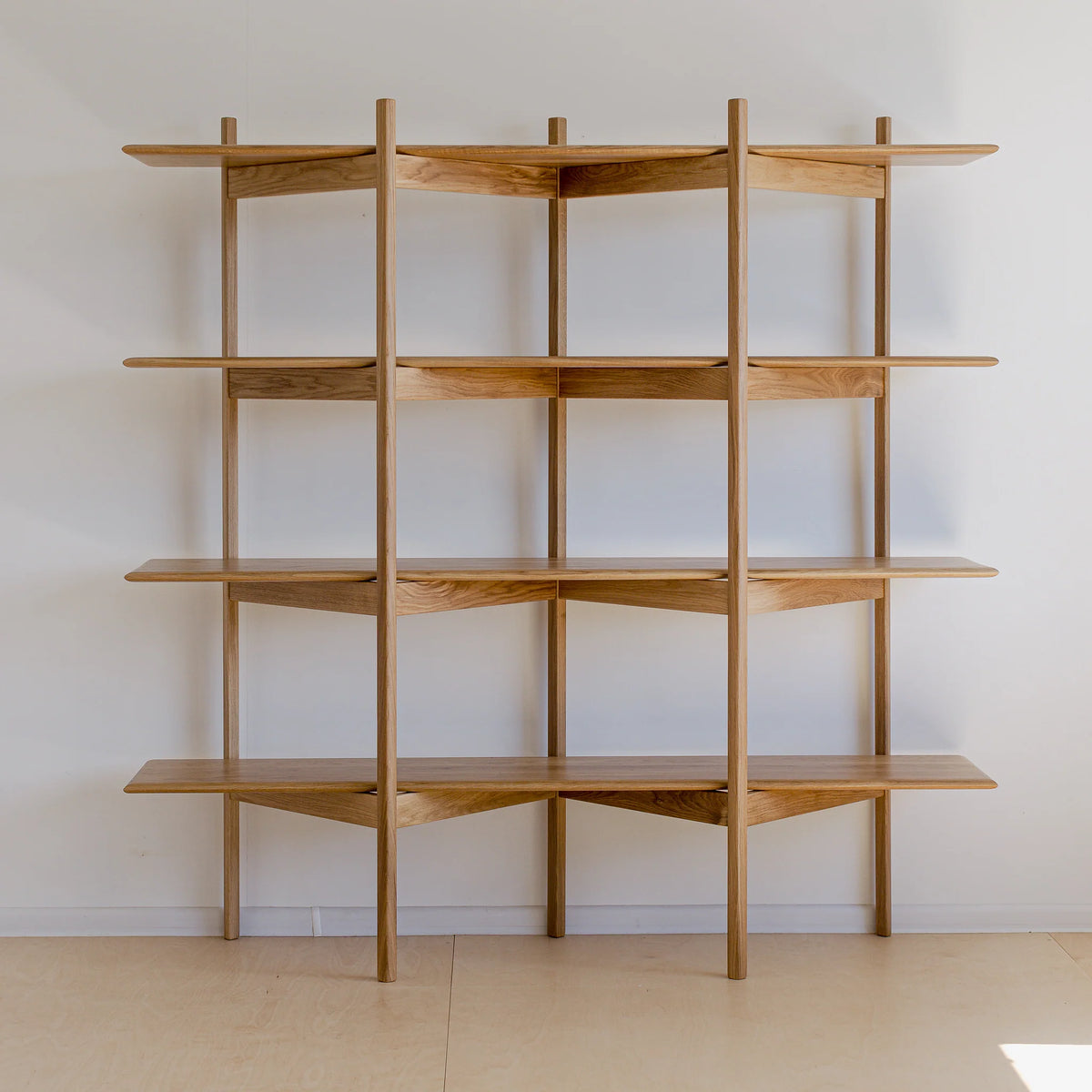 Mid Century Modern Bookcase | Solid Oak