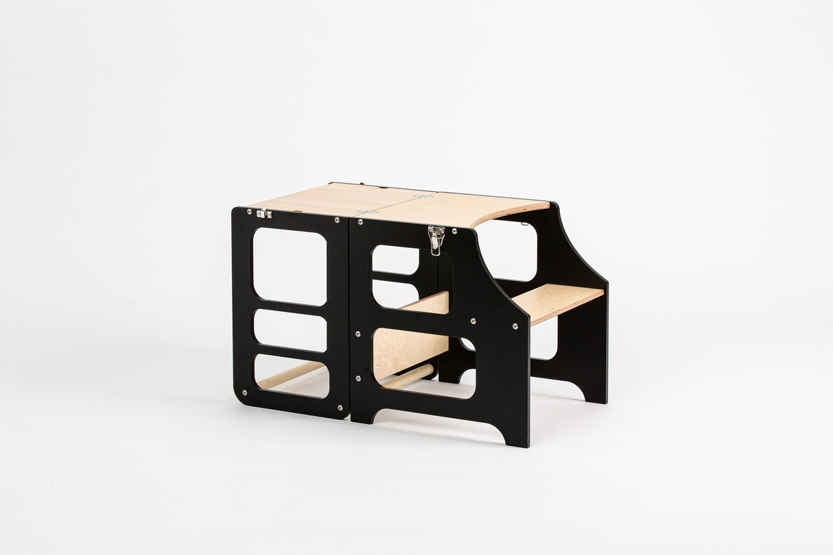 Foldable kitchen tower, Black