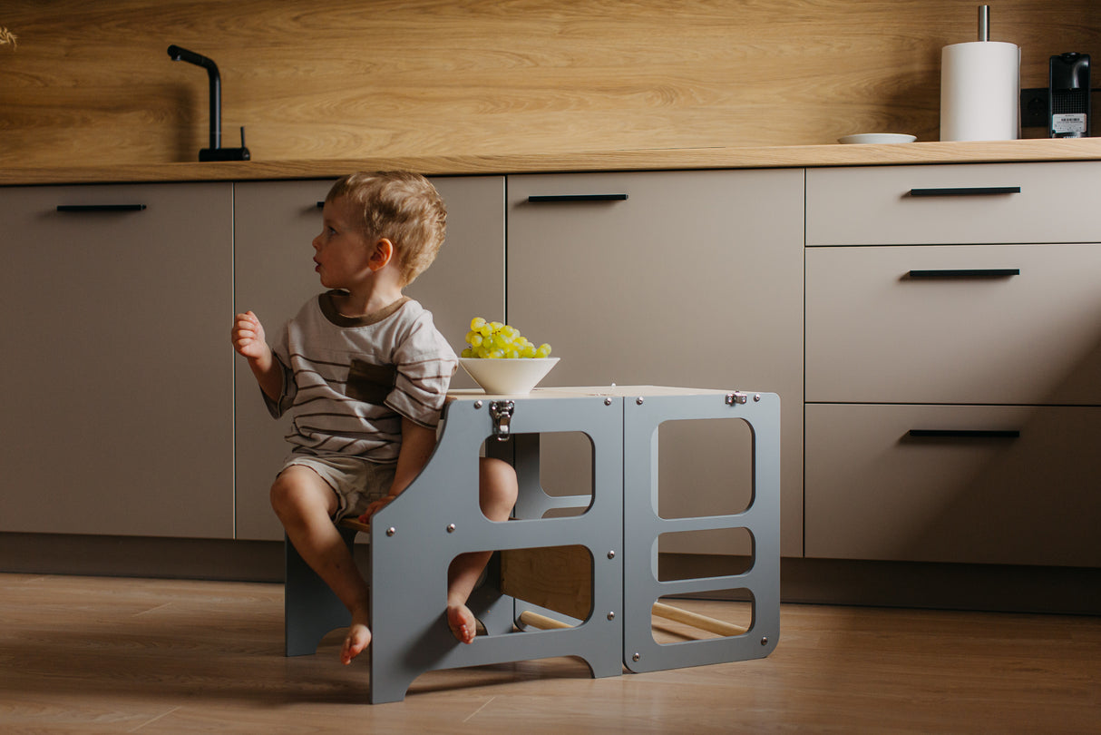 Foldable kitchen tower, Grey