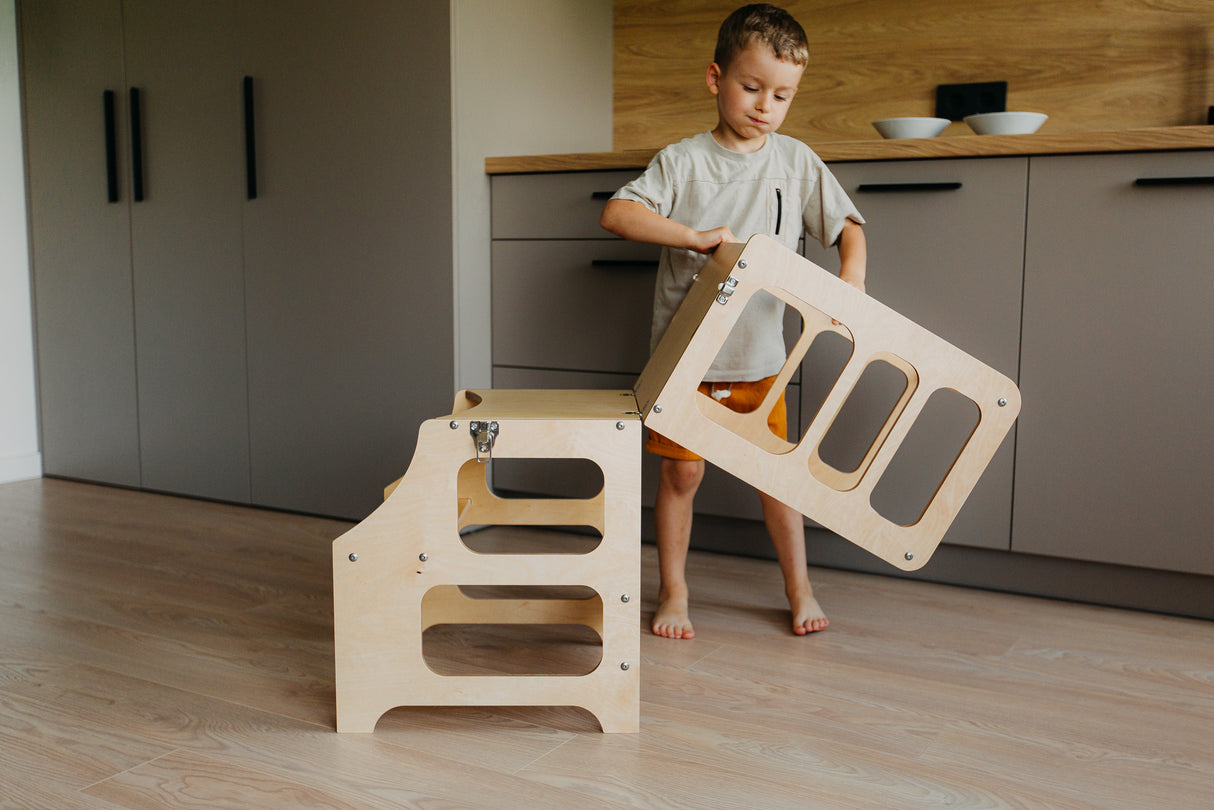 Foldable kitchen tower, Natural
