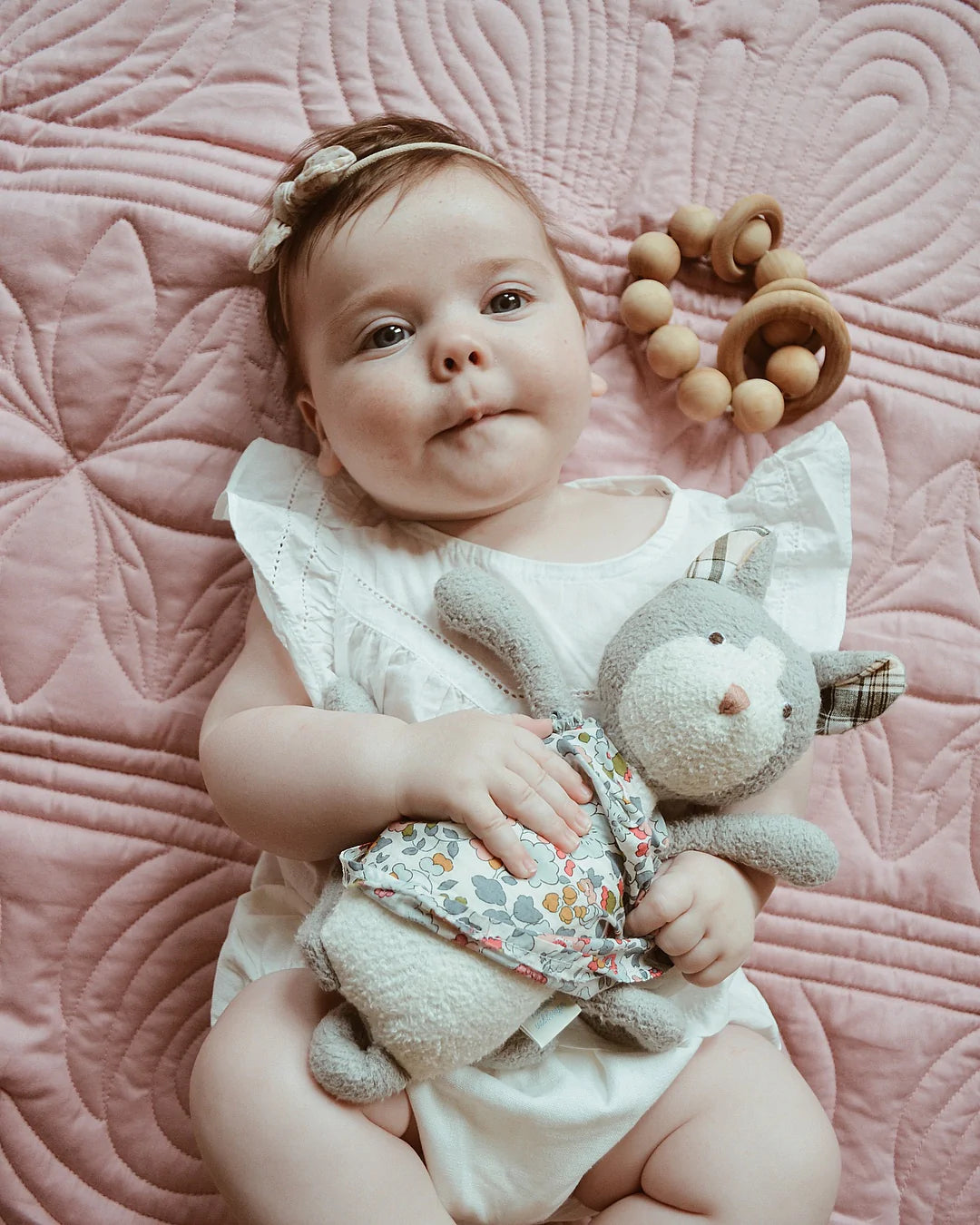 Överkast och kuddfodral Baby, Rose