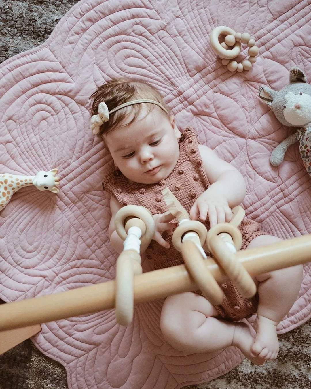 Överkast och kuddfodral Baby, Rose
