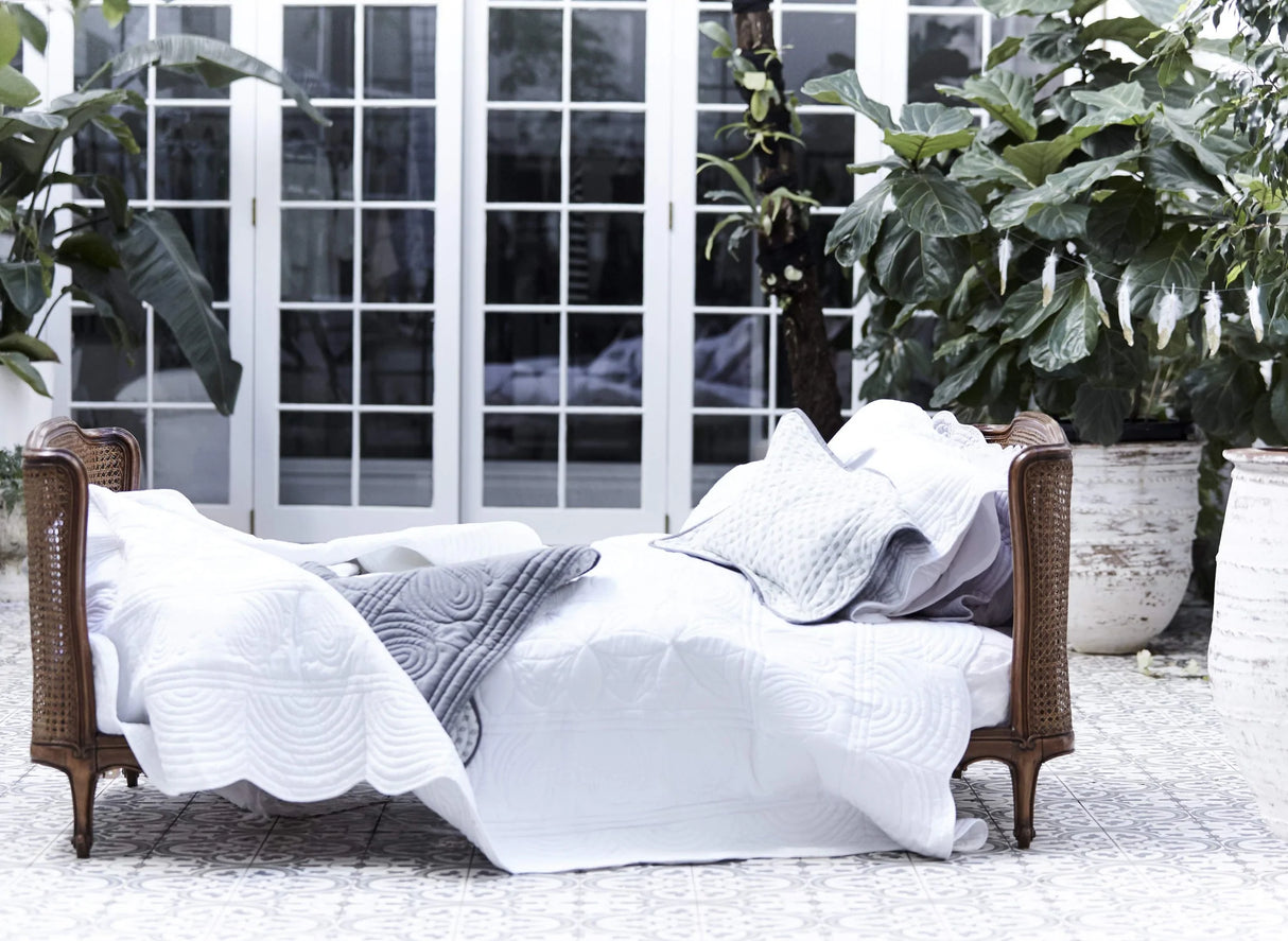 Överkast och kuddfodral King 170x235 cm, White