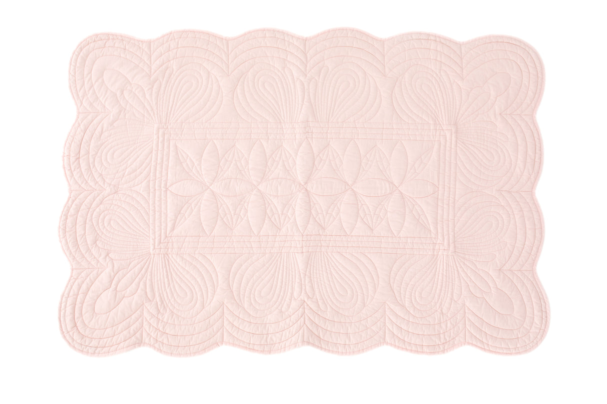 Överkast och kuddfodral Baby, Shell Pink