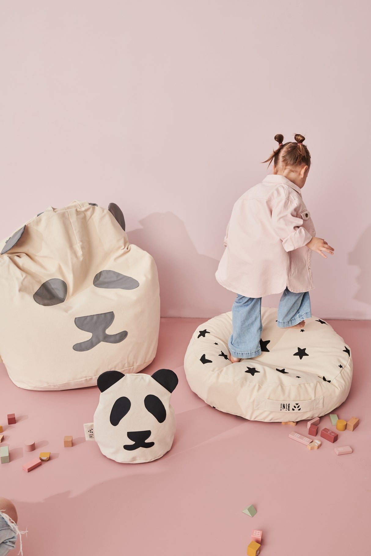 Saccosäck, Panda Orginal Grå
