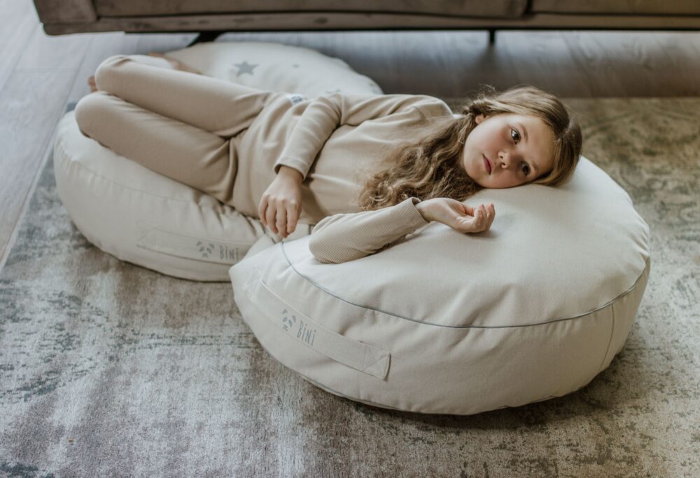 Sittpuff, grå