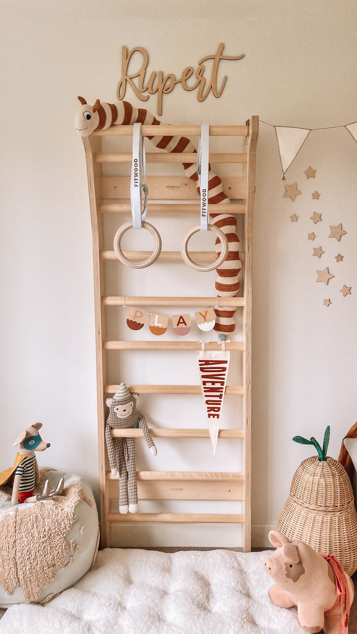 ULPU MINI Gymnastikringar, Svart