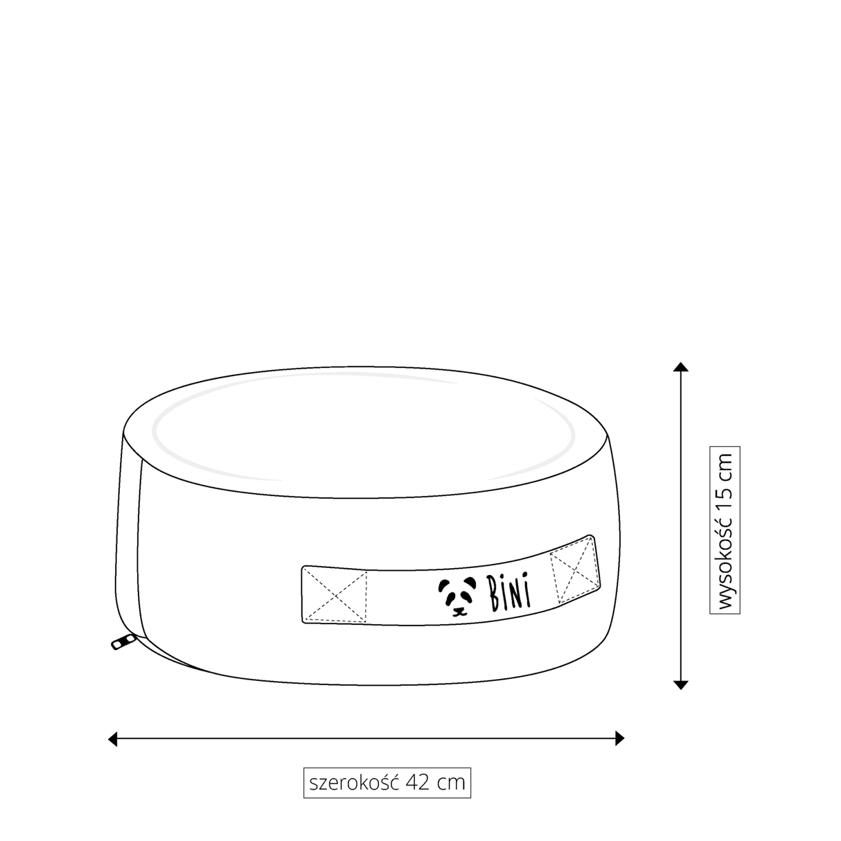 Sittpuff Mini, svart