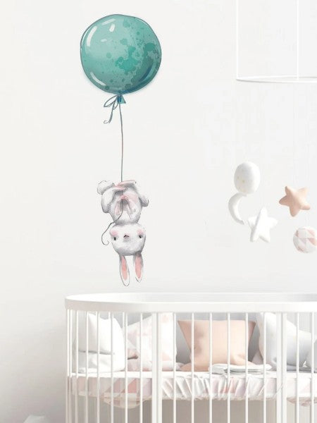 Väggdekal, Kanin med ballong