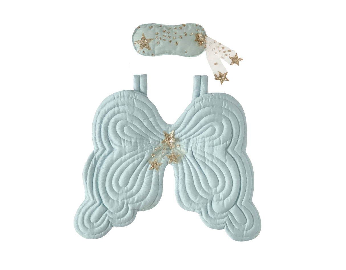 Starry Night Angel Wings & Eyemask Set, Sea Angel