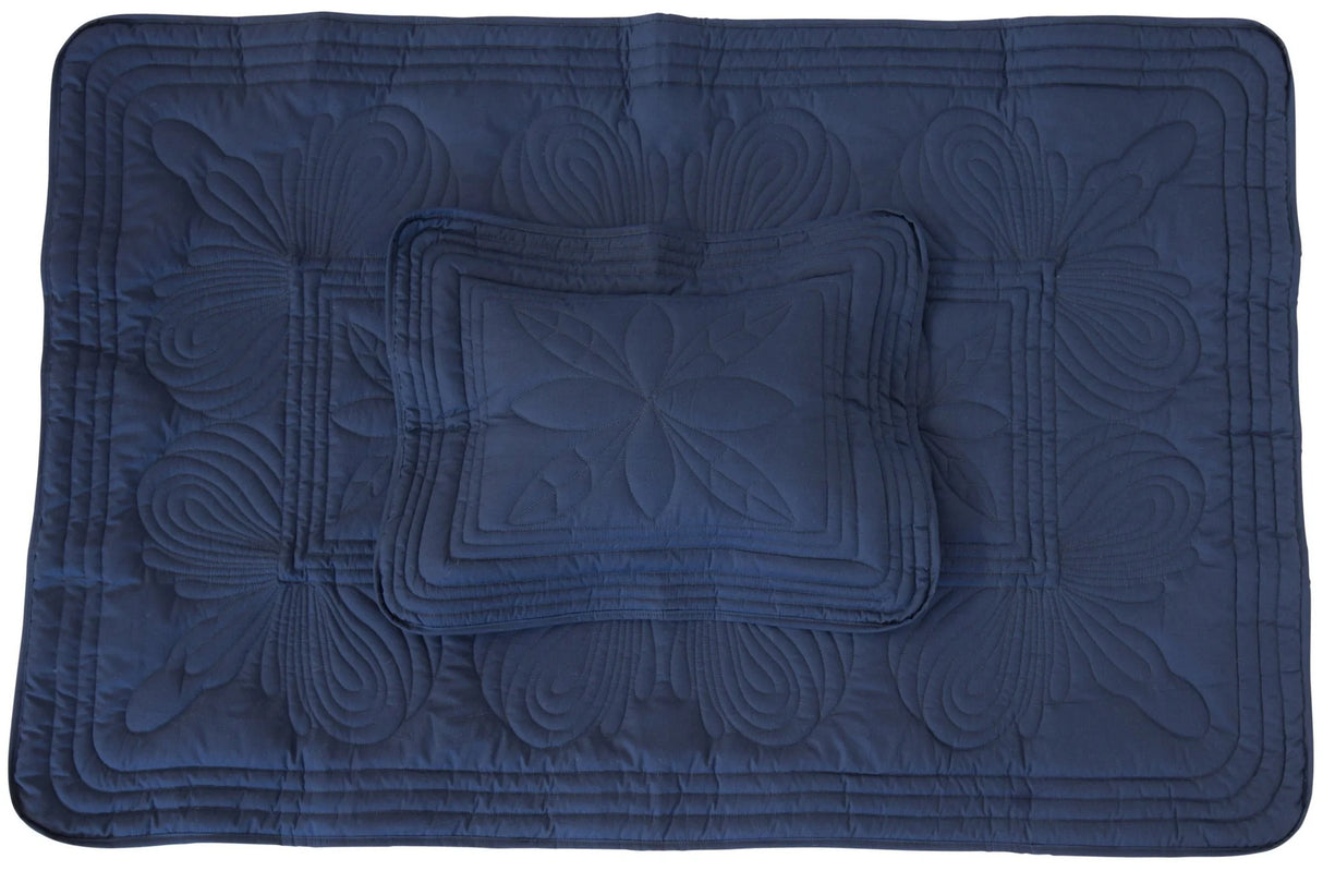 Överkast och kuddfodral Baby, Navy