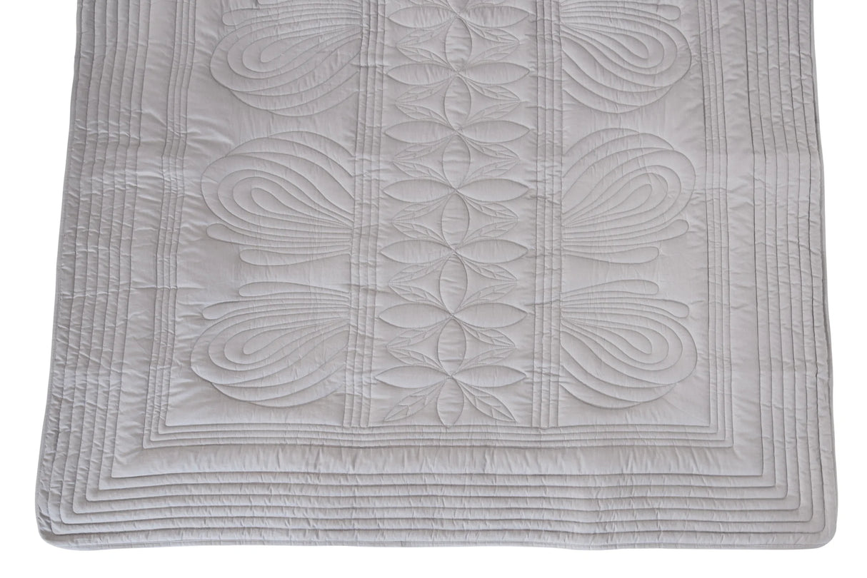 Överkast och kuddfodral King170x235 cm, Elephant grey