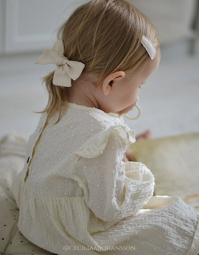 Ester Linen Bow, Sand