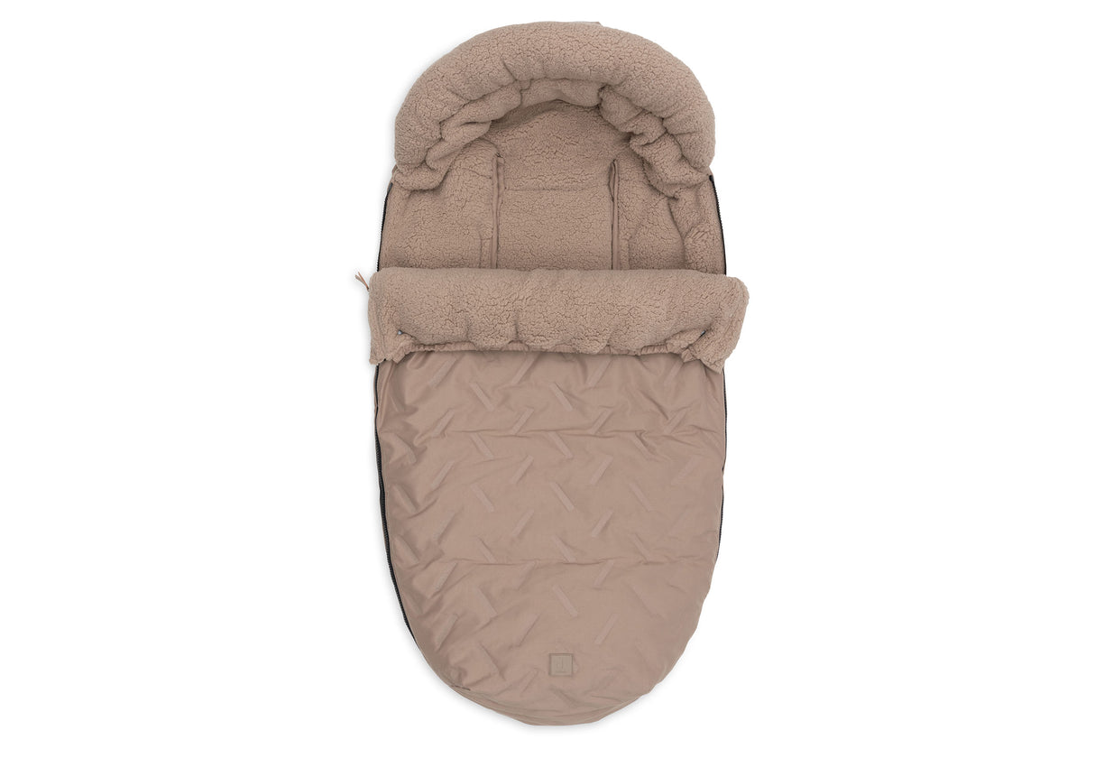 Åkpåse buggy/stroller Embossed Milky Coffee