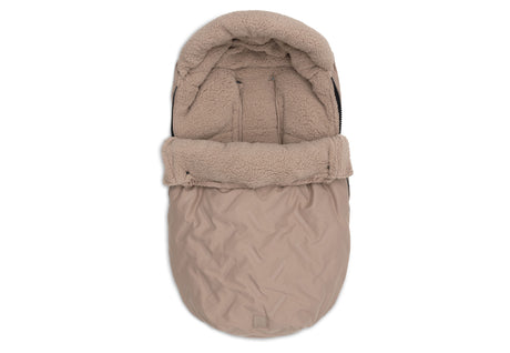 Åkpåse Babyskydd 0+ 3/5 punkts Embossed Milky Coffee