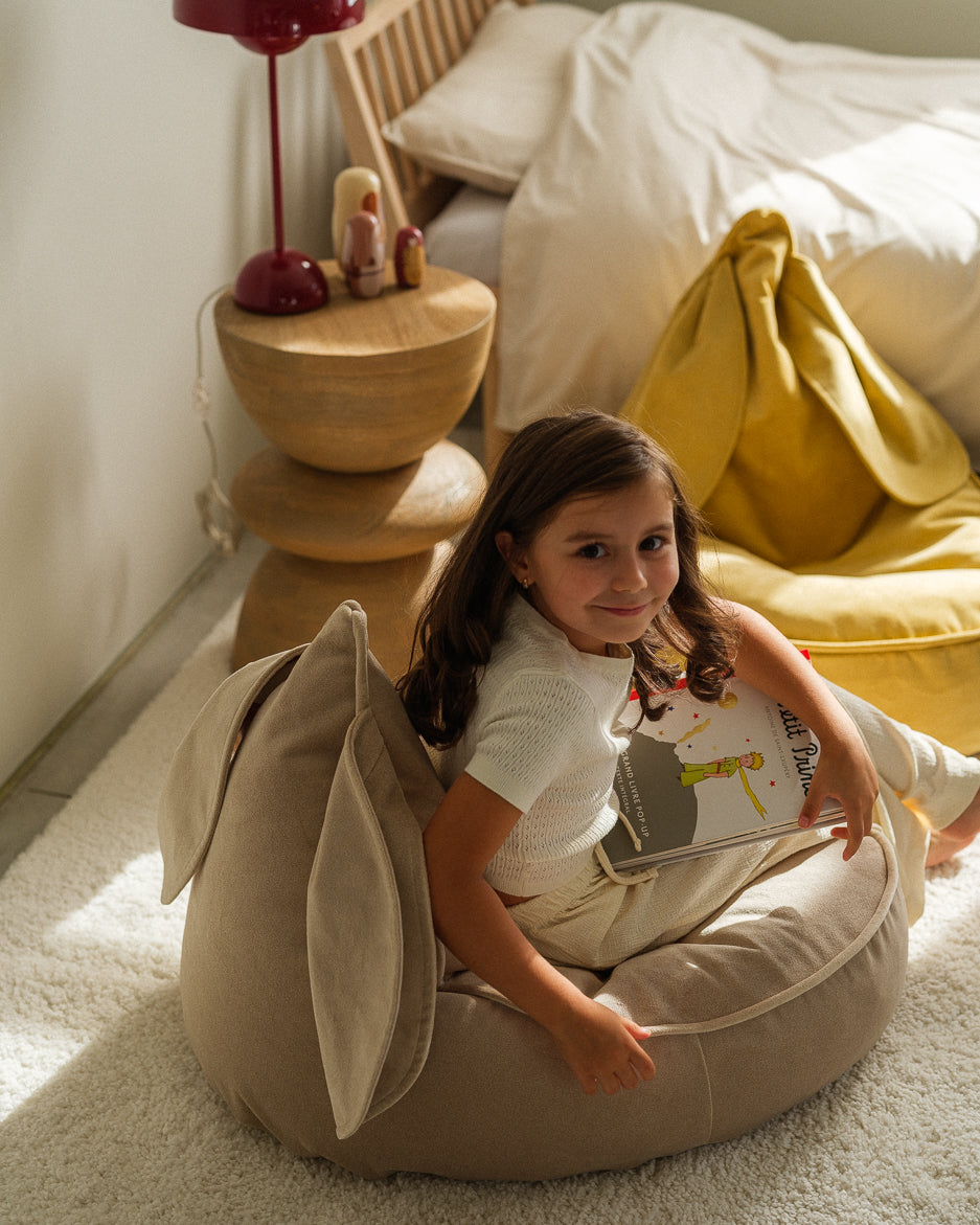 Bunny Beanbag, Dusty Beige