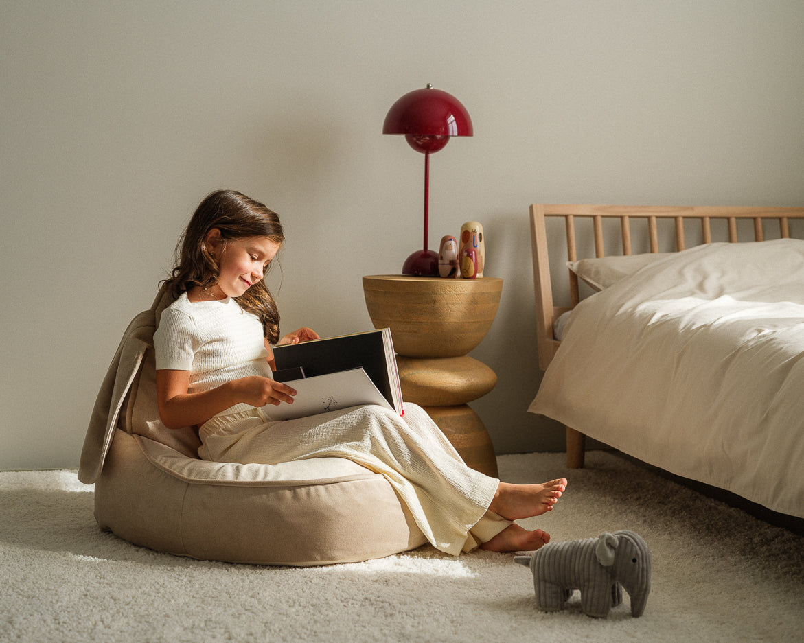 Bunny Beanbag, Dusty Beige