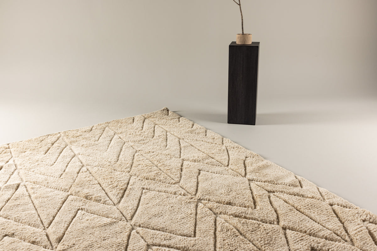 Zoe Ullmatta rektangulär, Beige