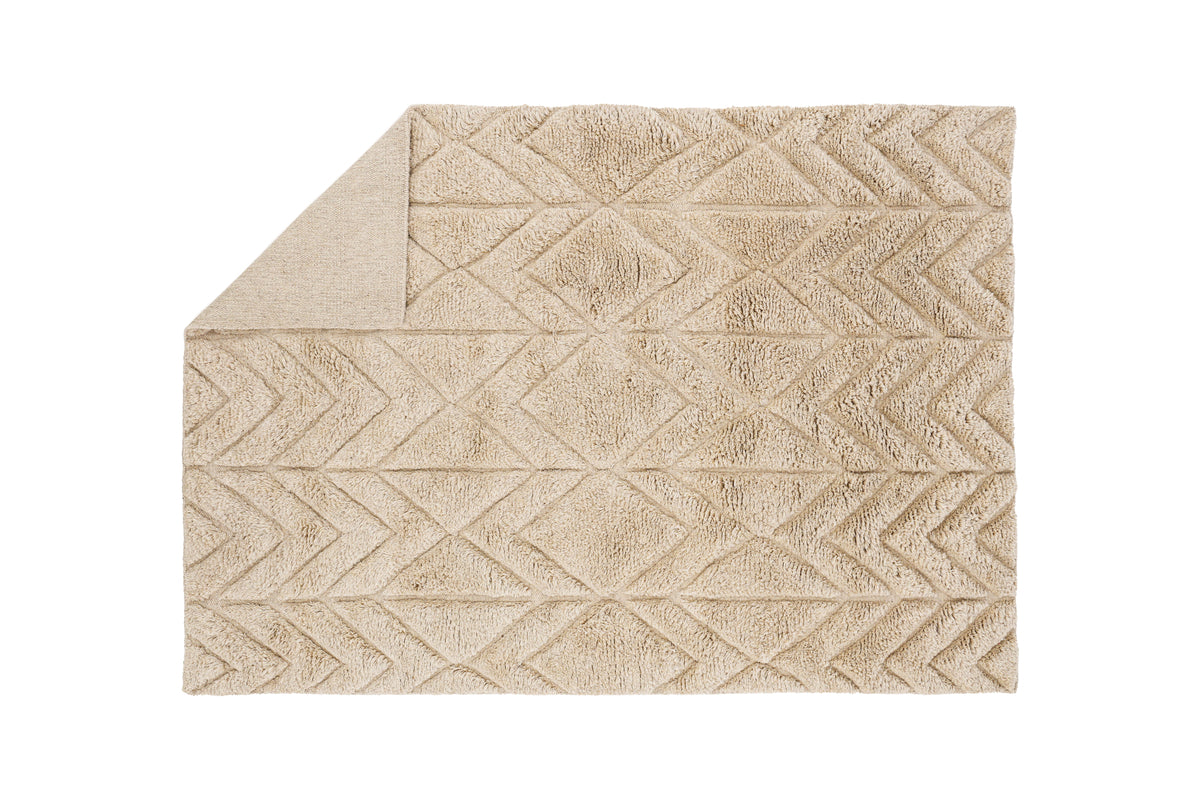 Zoe Ullmatta rektangulär, Beige