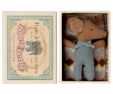 Sleepy wakey baby mouse in matchbox - Blue