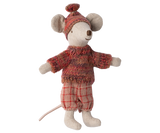 Winter mouse with ski set, Big sister - Rose