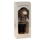Winter mouse with ski set, Dad - Blue
