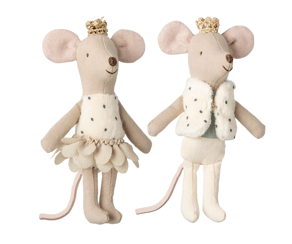 Royal twin mice, Little sister and brother in matchbox