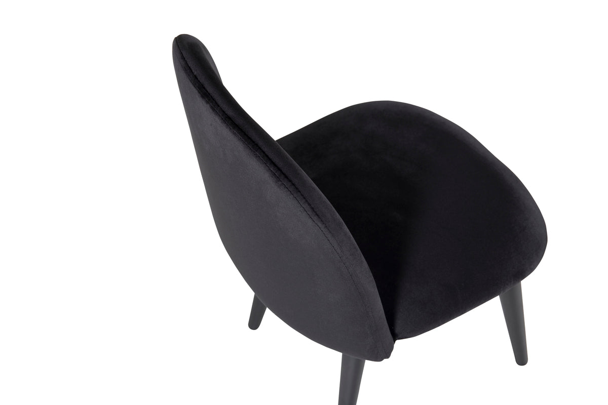 VELVET Barnstolar, svart 2-pack
