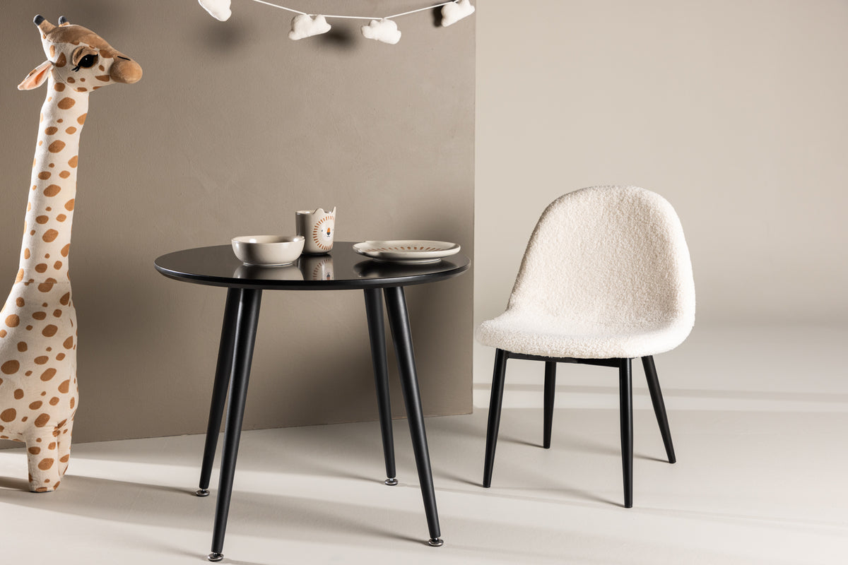 PLAZA Barnbord, svart ⌀60