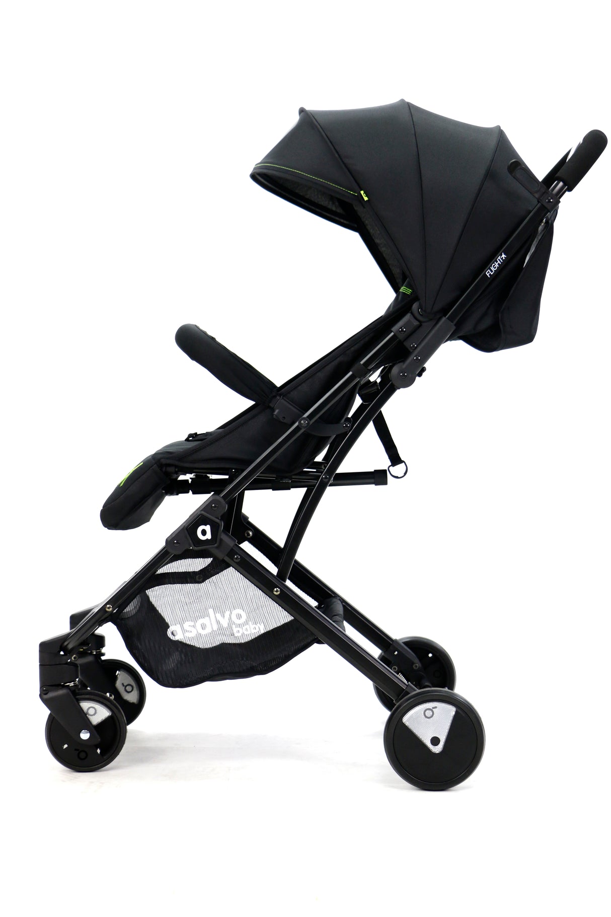 Pushchair Flight Travel+, Black/Green