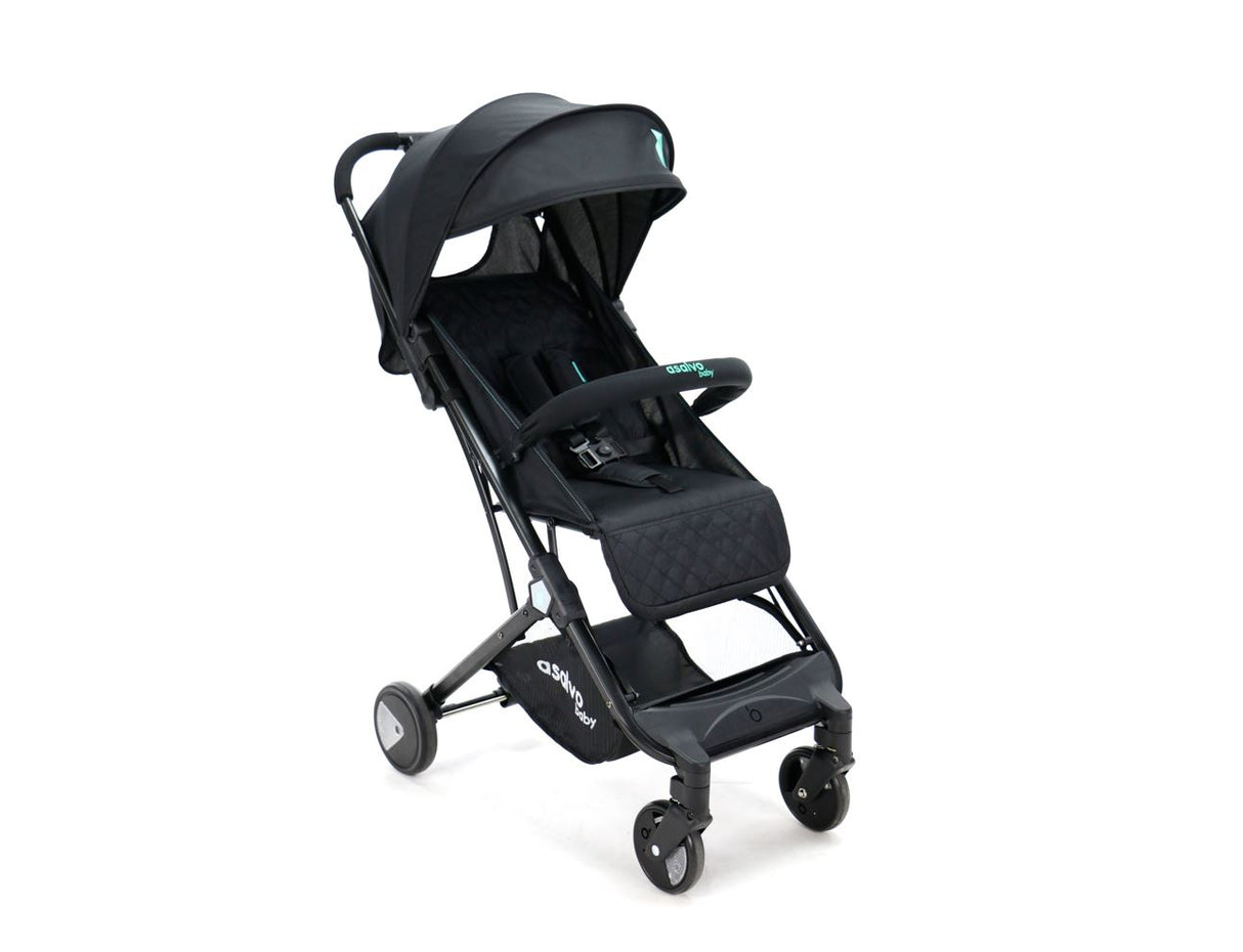 Pushchair Flight Travel+, Black/Aqua