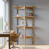 Mid Century Modern Bookcase | Tripod | Solid Oak