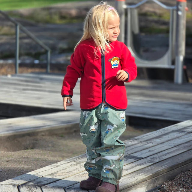 Fleecejacka Pippi Långstrump Röd