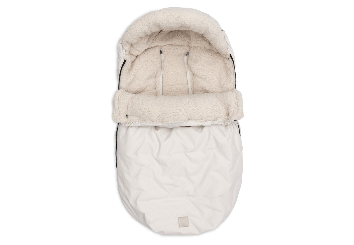 Åkpåse Babyskydd 0+ 3/5 punkts Embossed Sand