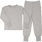 Tvådelad Pyjamas Bambu Classic Grå/Vit