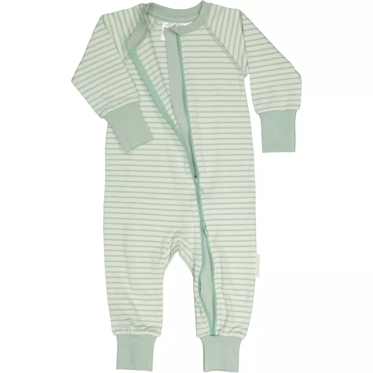Tvåvägs-zip Pyjamas Bambu Classic Ljusgrön/Grön