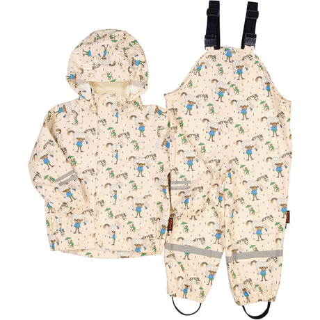 Regnset Pippi Långstrump Beige