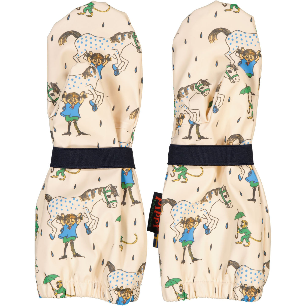 Regnvantar Pippi Långstrump Beige