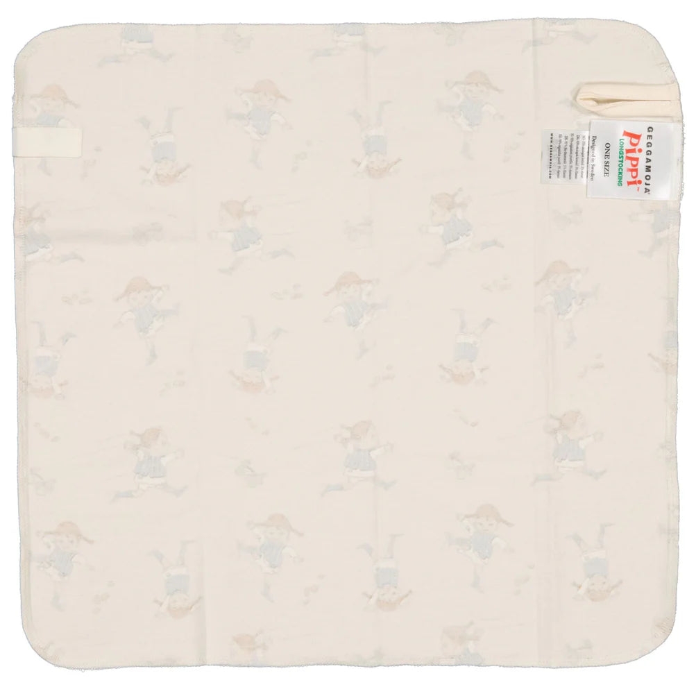 Snuttefilt Pippi Långstrump soft beige
