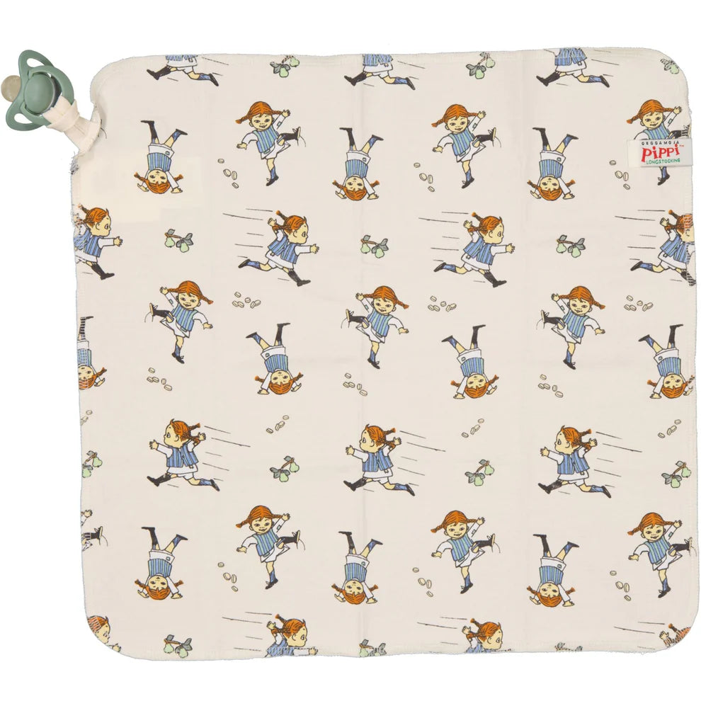 Snuttefilt Pippi Långstrump soft beige