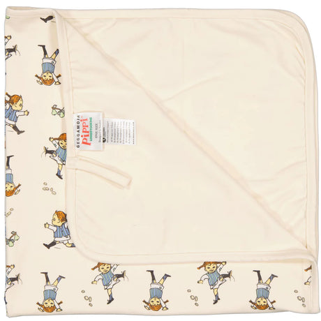 Babyfilt Pippi Långstrump soft beige