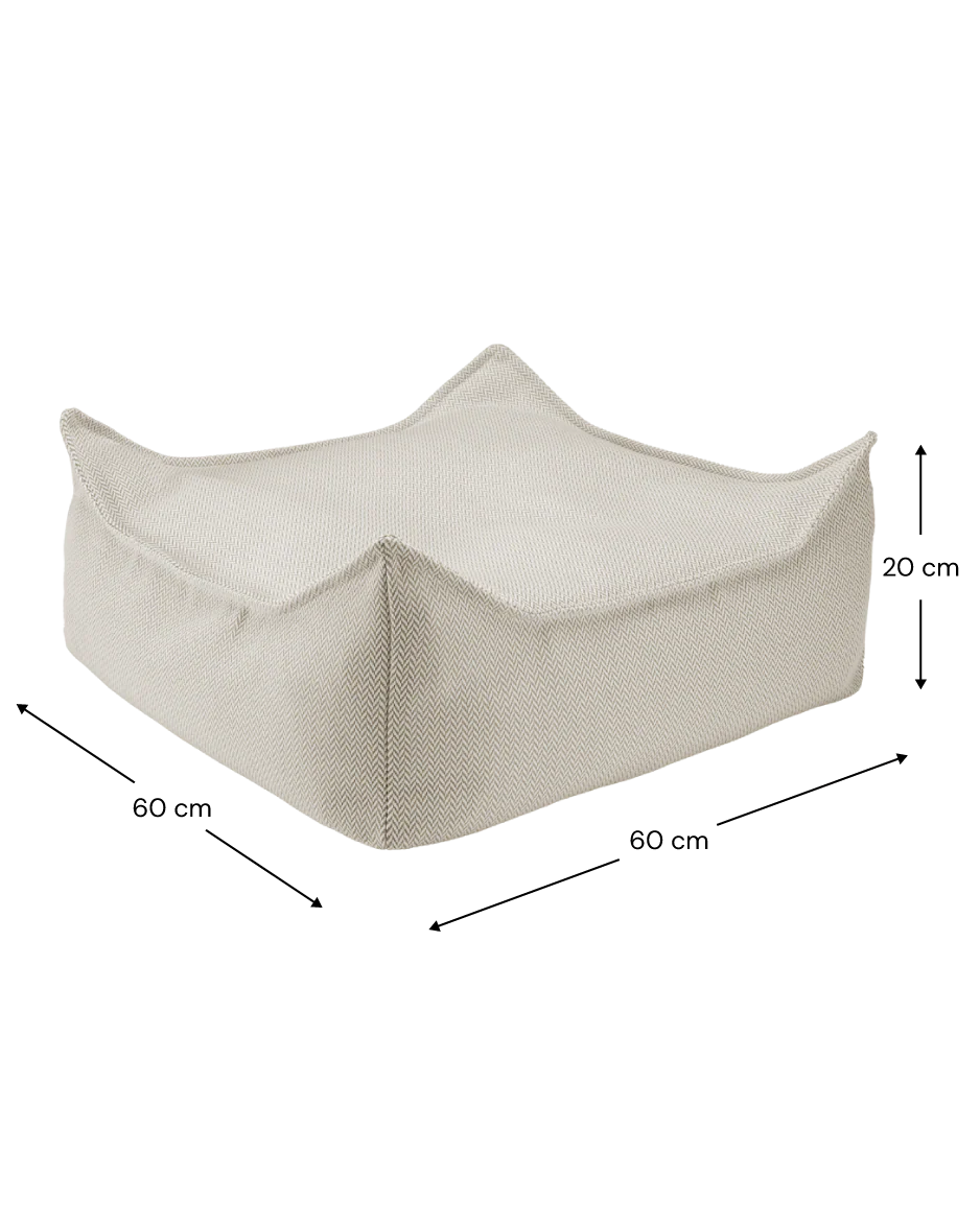 Terra Outdoor Beanbag Chair & Ottoman Set